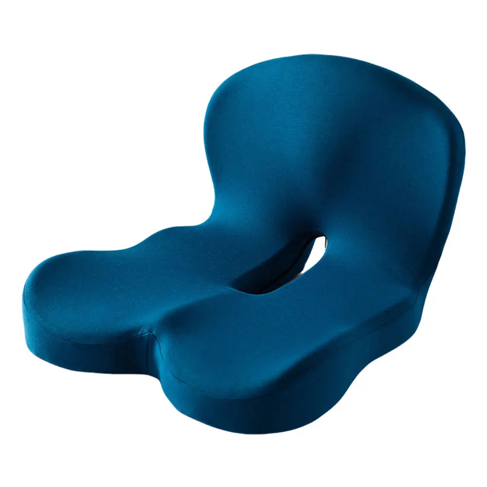 L-vormig Memory Foam Stoelkussen – Met Rugsteun voor Bureau en Auto