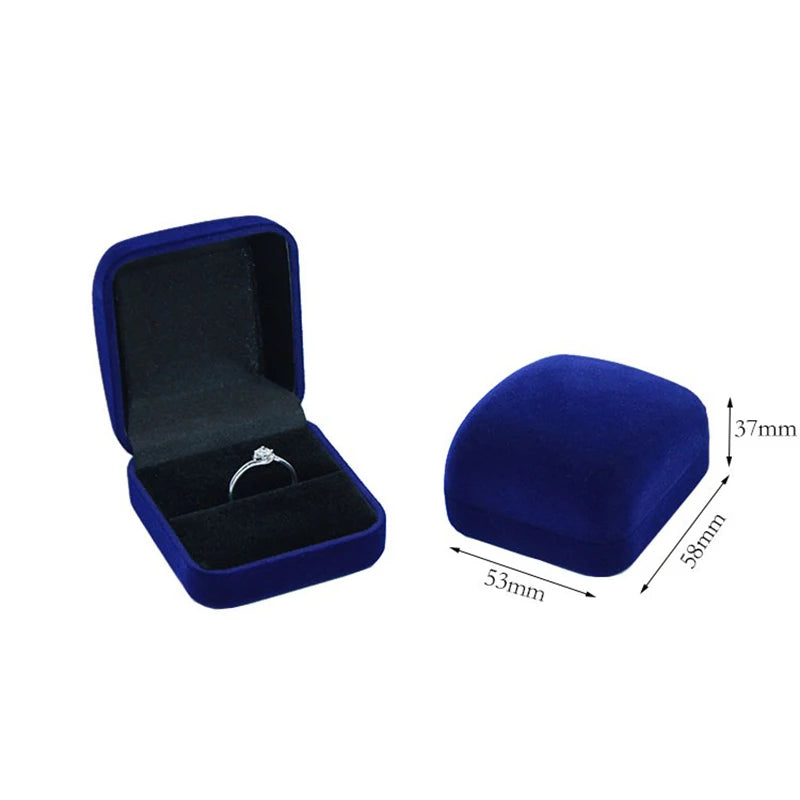 Luxe fluwelen ringdoos – verloving, bruiloft en cadeauverpakking