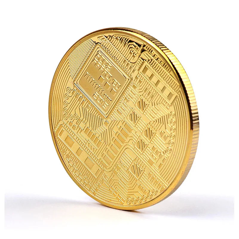 Gouden bitcoin munt – verzamelaarsobject en herdenkingsgift