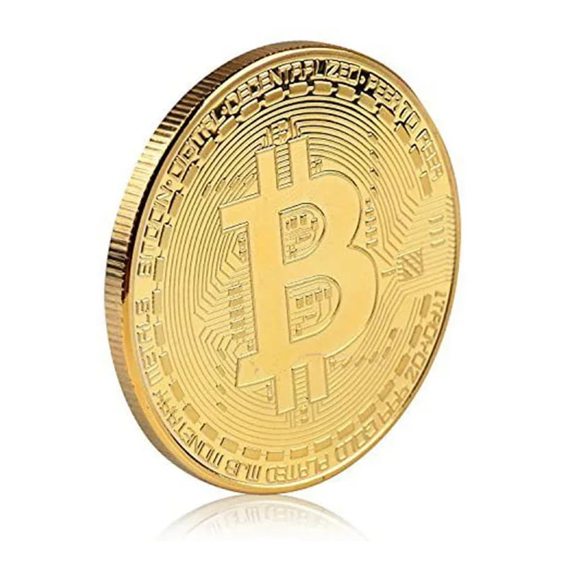 Gouden bitcoin munt – verzamelaarsobject en herdenkingsgift