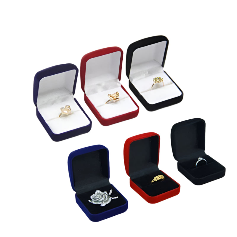 Luxe fluwelen ringdoos – verloving, bruiloft en cadeauverpakking