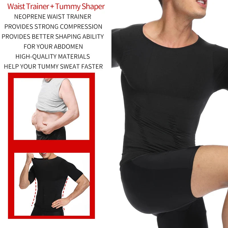 Heren Slimming Body Shaper – Buikcorrectie en Houdingsondersteuning