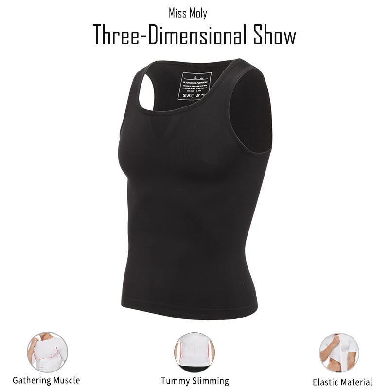 Heren Slimming Body Shaper – Buikcorrectie en Houdingsondersteuning