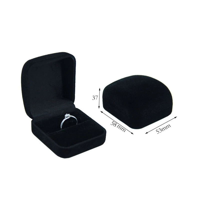 Luxe fluwelen ringdoos – verloving, bruiloft en cadeauverpakking