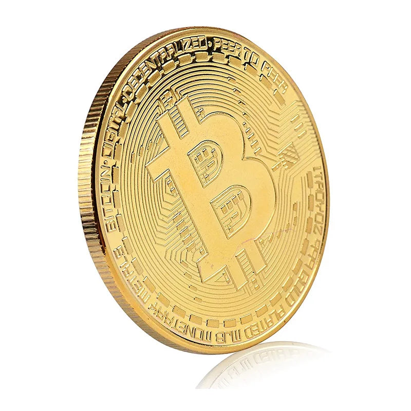 Gouden bitcoin munt – verzamelaarsobject en herdenkingsgift