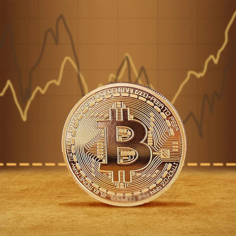 Gouden bitcoin munt – verzamelaarsobject en herdenkingsgift