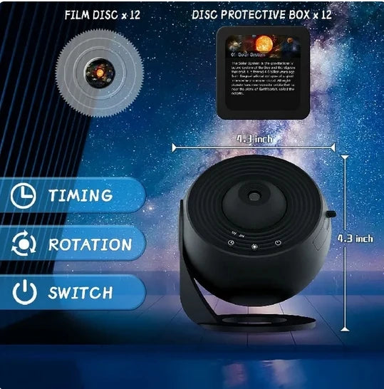Led galaxy projector – 360° draaibare sterrenhemel nachtlamp