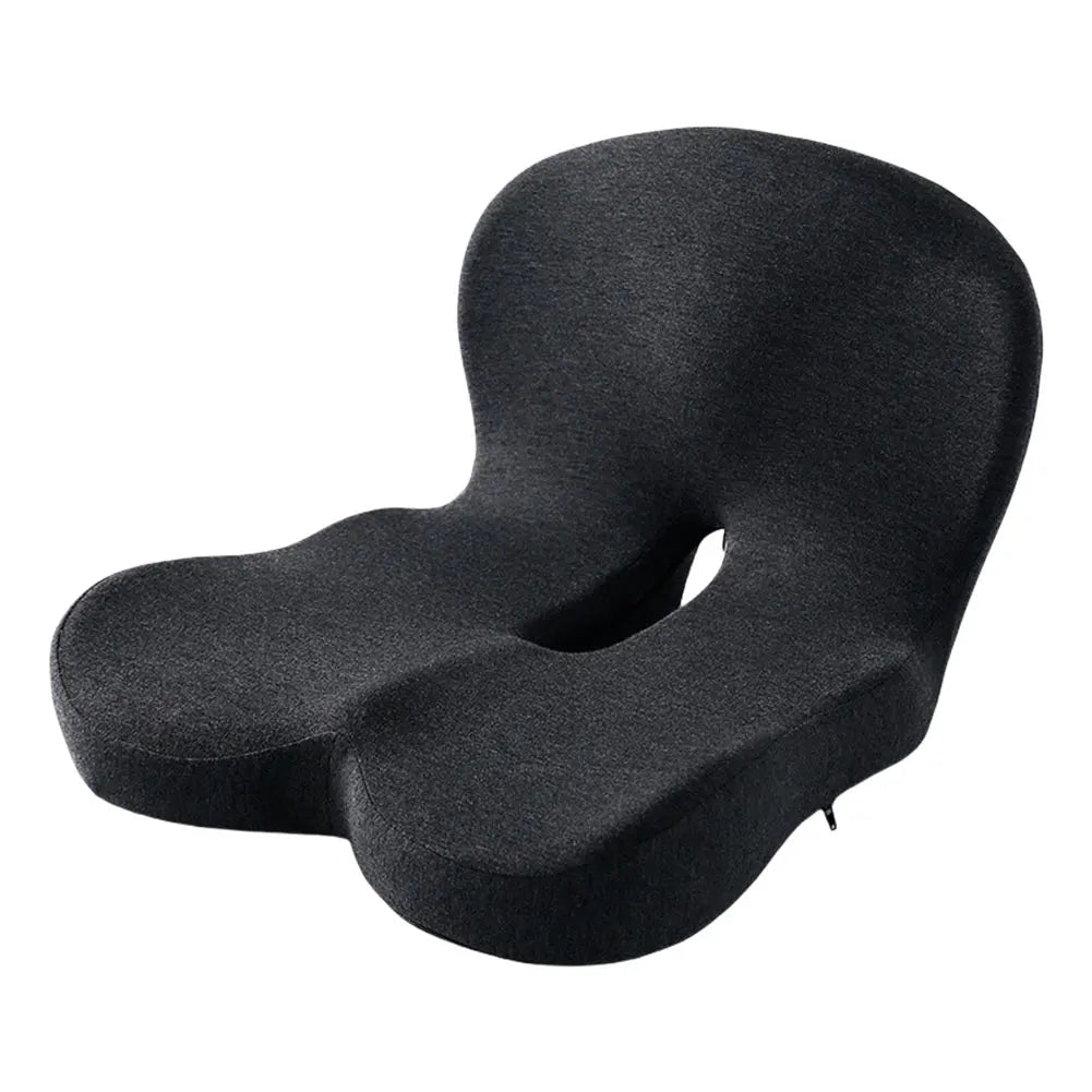 L-vormig Memory Foam Stoelkussen – Met Rugsteun voor Bureau en Auto
