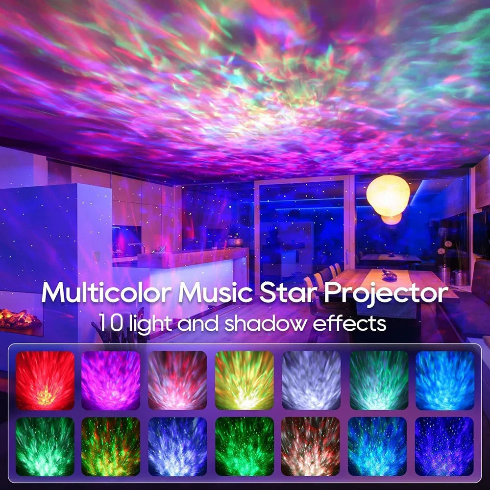 Led sterrenhemel projector – galaxy nachtlamp met bluetooth muziekspeler