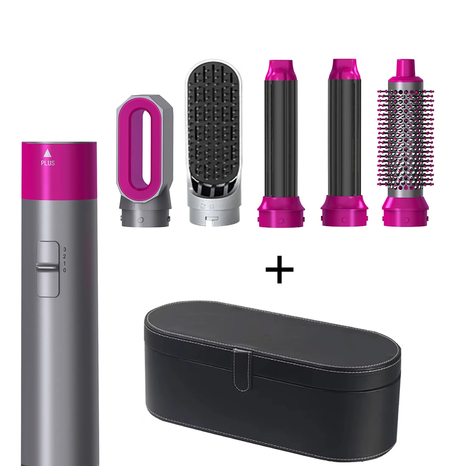 5-in-1 Multifunctionele Haardroger Styler – föhn, krultang, stijltang en borstel in één
