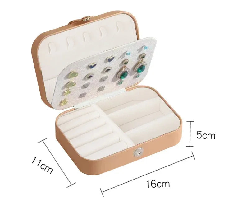 Luxe draagbare sieradendoos – organisator en display voor reizen