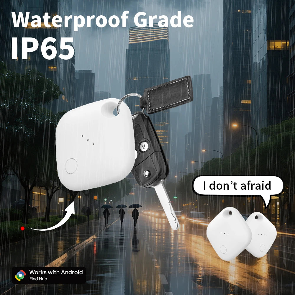 IP65 GPS Tracker – Waterdicht, Kindveilig en Compatibel met Xiaomi Smart Tag & Google Find Hub