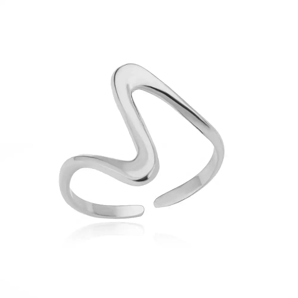 Belt chain ringen collectie – verstelbare roestvrijstalen statement ringen