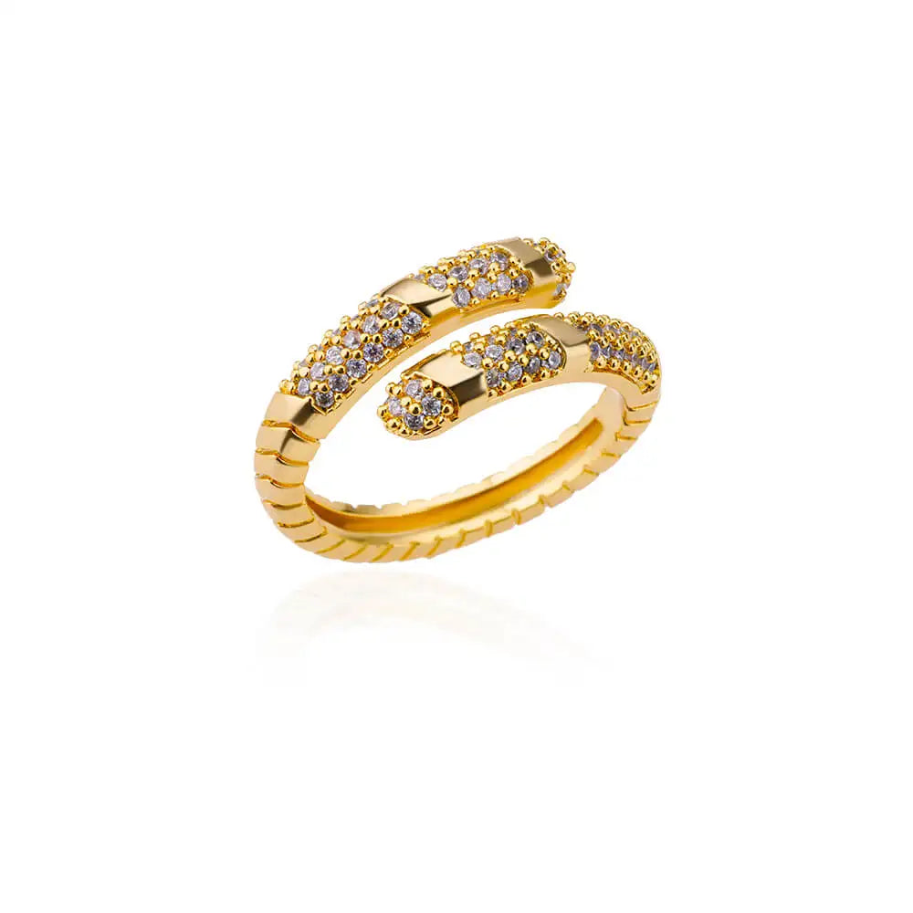 Belt chain ringen collectie – verstelbare roestvrijstalen statement ringen