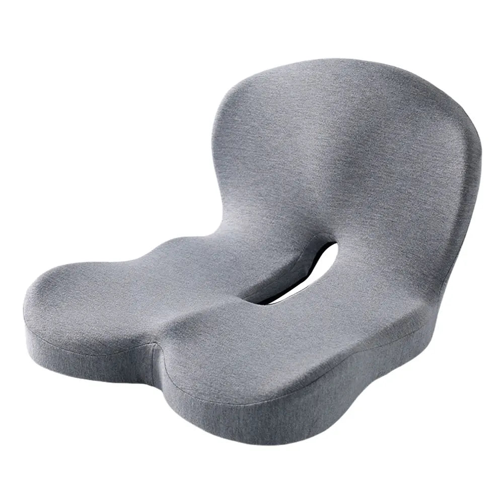 L-vormig Memory Foam Stoelkussen – Met Rugsteun voor Bureau en Auto