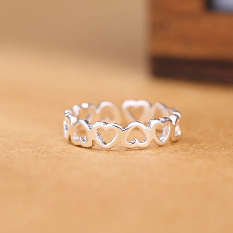 Sterling look hartvormige ring – romantische sieraad voor verloving en bruiloften