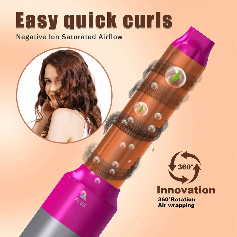 5-in-1 Multifunctionele Haardroger Styler – föhn, krultang, stijltang en borstel in één