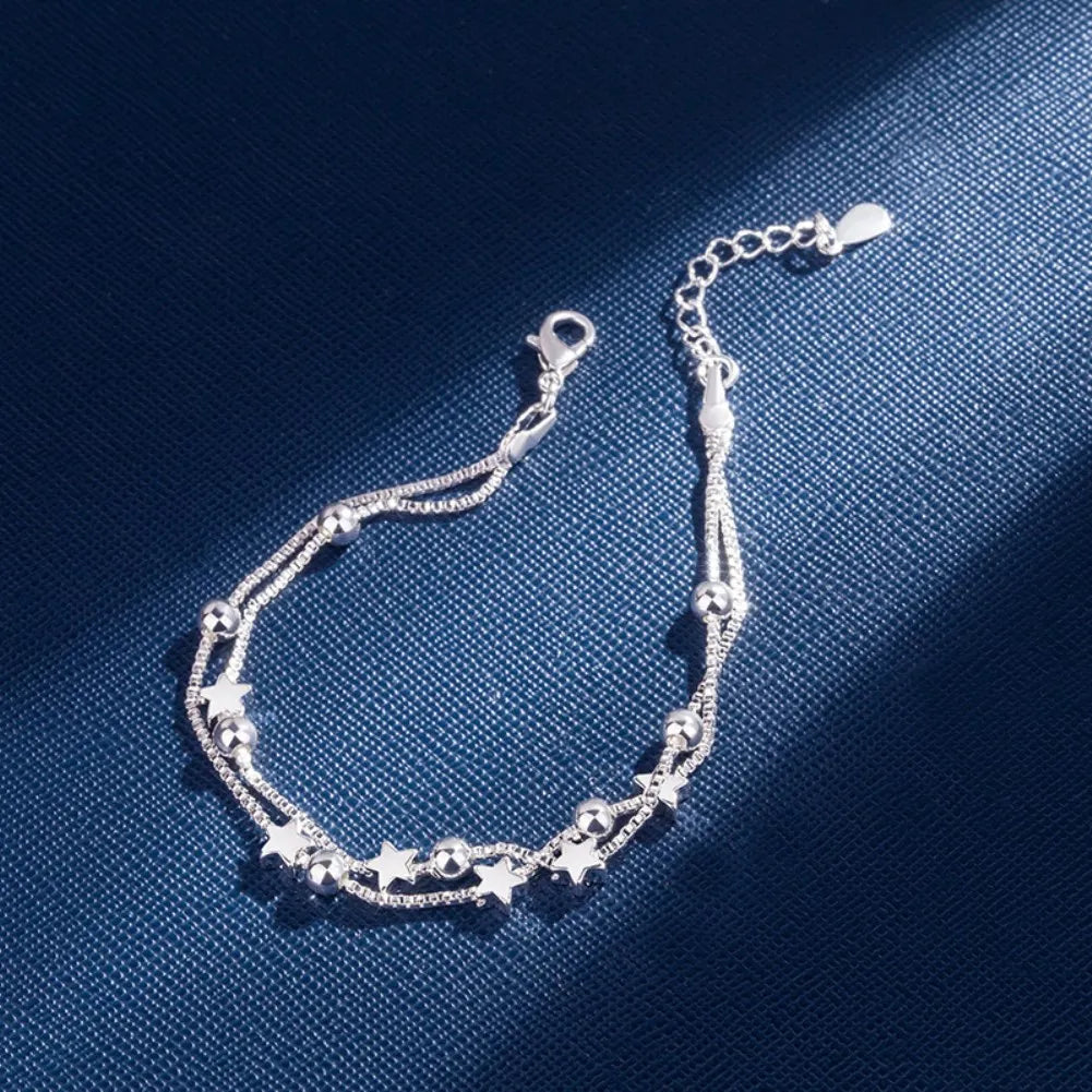 Luxe sterling look armband – verfijnde sterrenketting