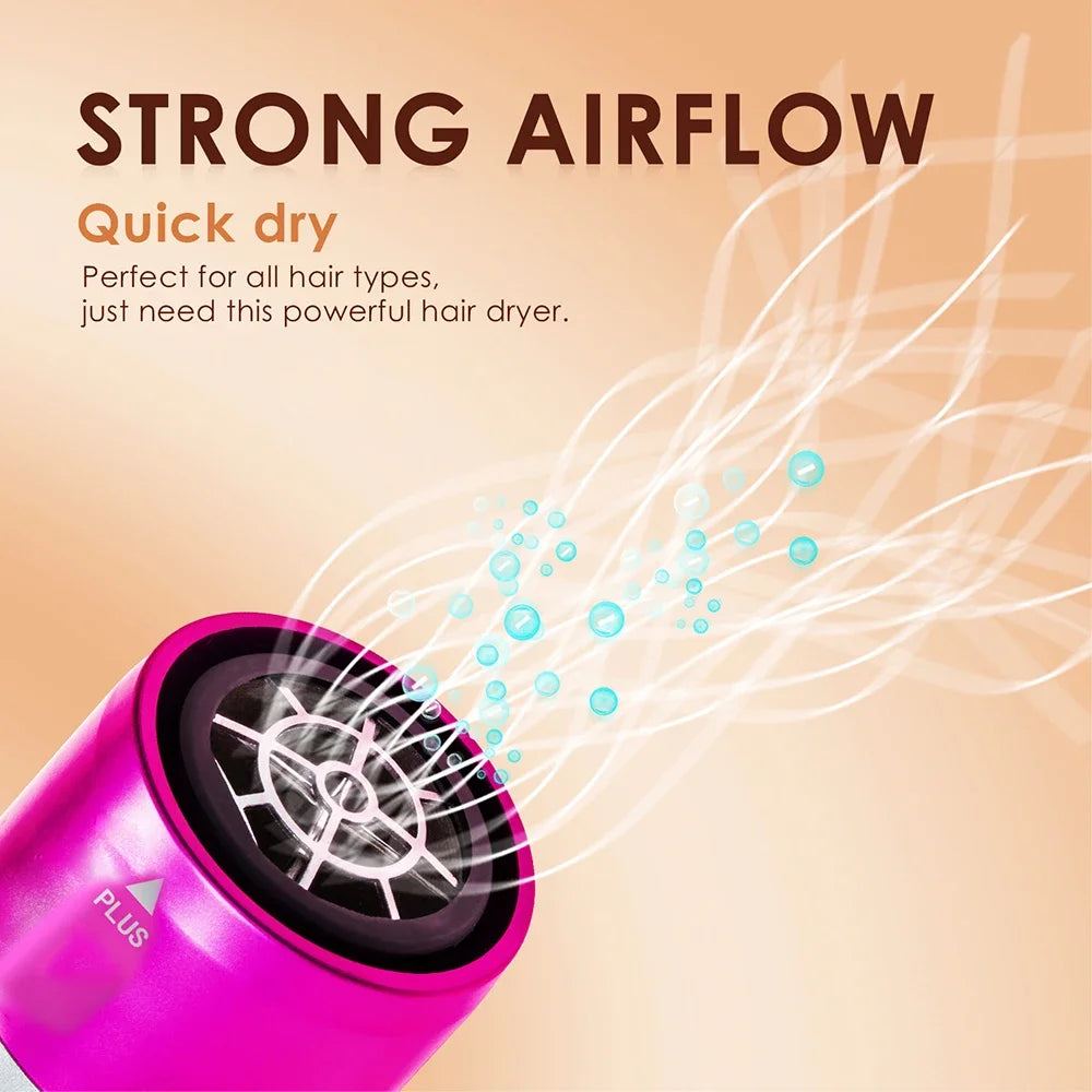 5-in-1 Multifunctionele Haardroger Styler – föhn, krultang, stijltang en borstel in één