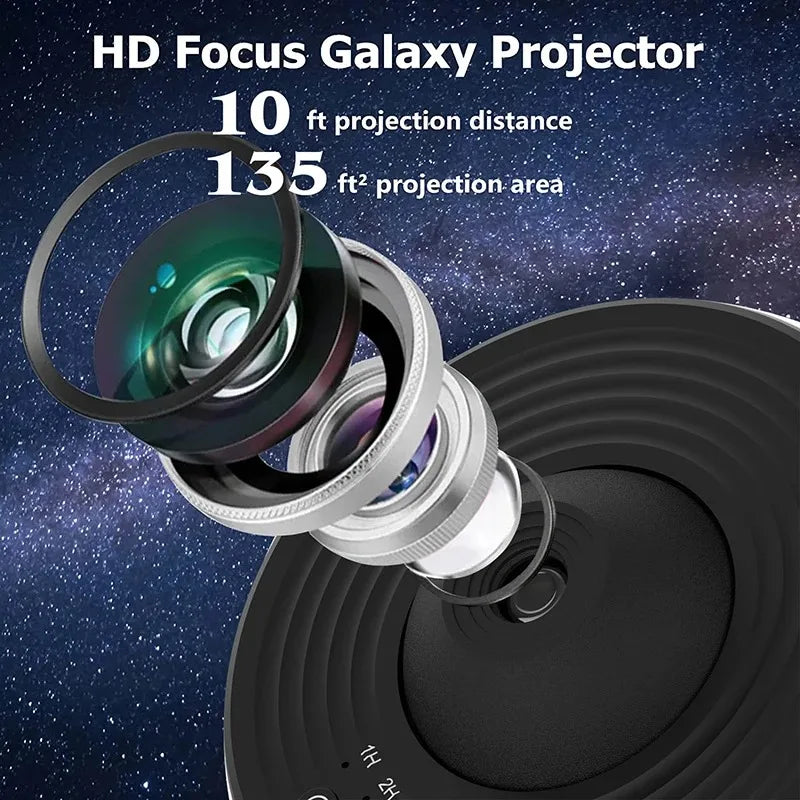 Led galaxy projector – 360° draaibare sterrenhemel nachtlamp