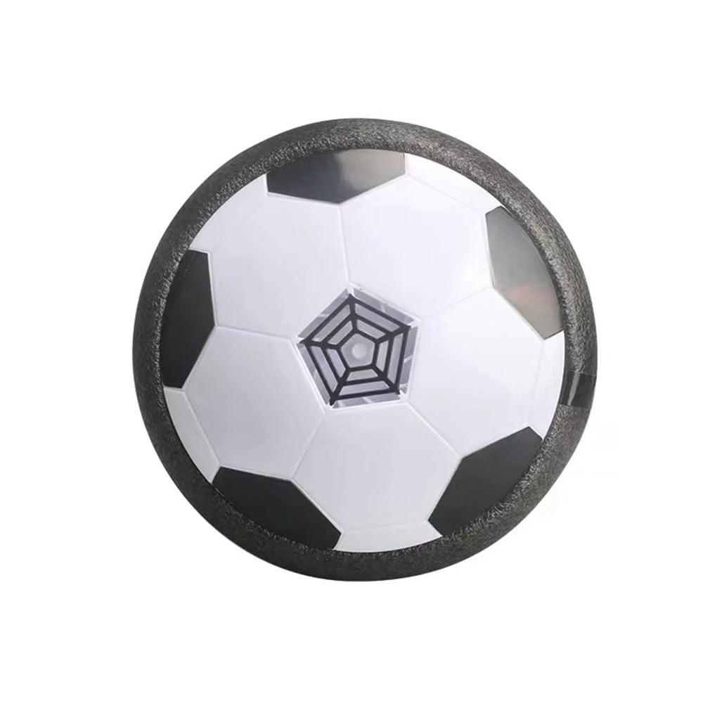 Elektrische zwevende voetbal met licht – batterij aangedreven luchtkussen voor binnen
