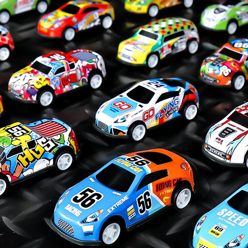 48-delige mini inertiale auto speelset – stad en bouw thema cadeauset voor kinderen