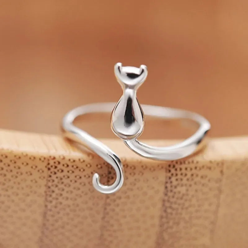 Sterling look kattenring – luxe designer sieraad