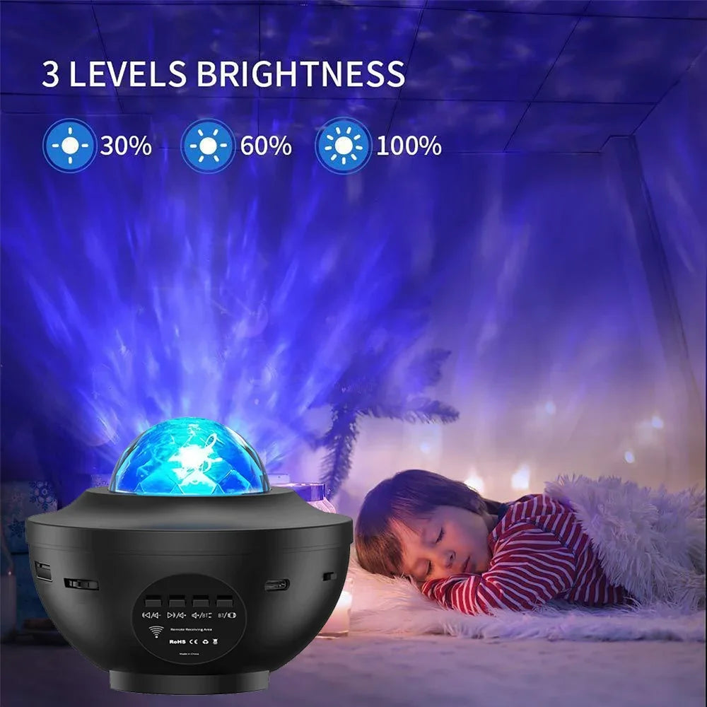 Led sterrenhemel projector – galaxy nachtlamp met bluetooth muziekspeler