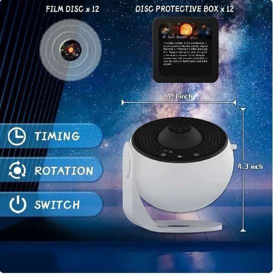 Led galaxy projector – 360° draaibare sterrenhemel nachtlamp