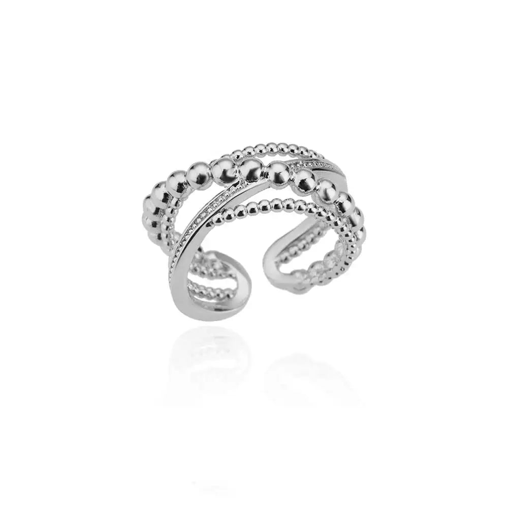 Belt chain ringen collectie – verstelbare roestvrijstalen statement ringen