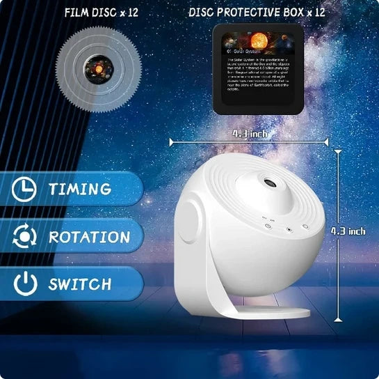 Led galaxy projector – 360° draaibare sterrenhemel nachtlamp